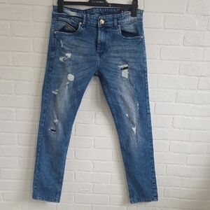 Emporio Armani Men's Slim Distressed Denim Jeans